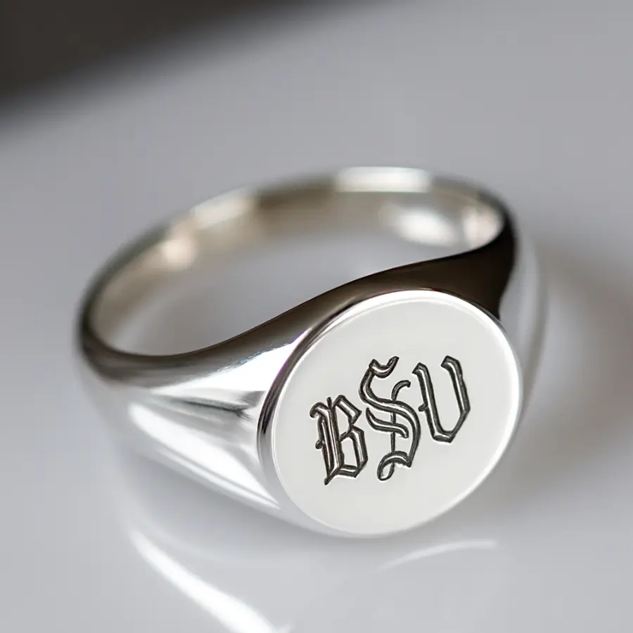 טבעת אותיות בעיצוב אישי