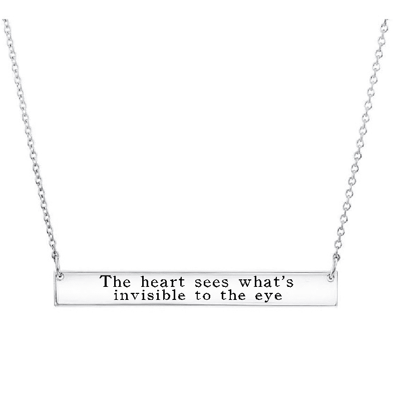 שרשרת עם חריטה ארוכה ב 2 שורות