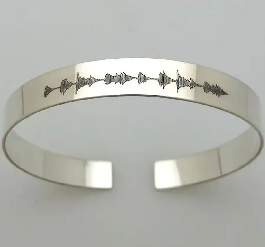 צמיד בעיצוב אישי לגבר עם הקלטה קוליט