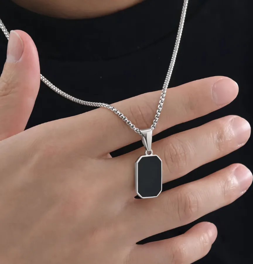 שרשרת אוניקס לגברים