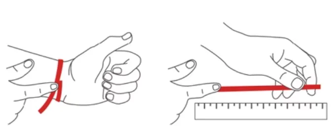 איך למדוד יד לתינות אם רוצים לרכוש צמיד