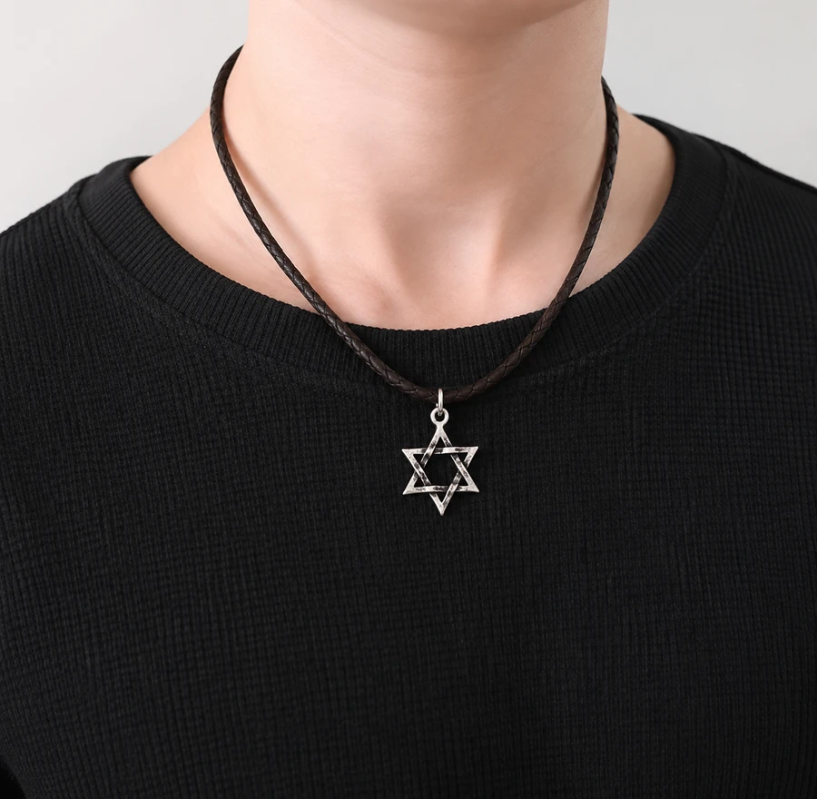שרשרת מגן דוד לגבר