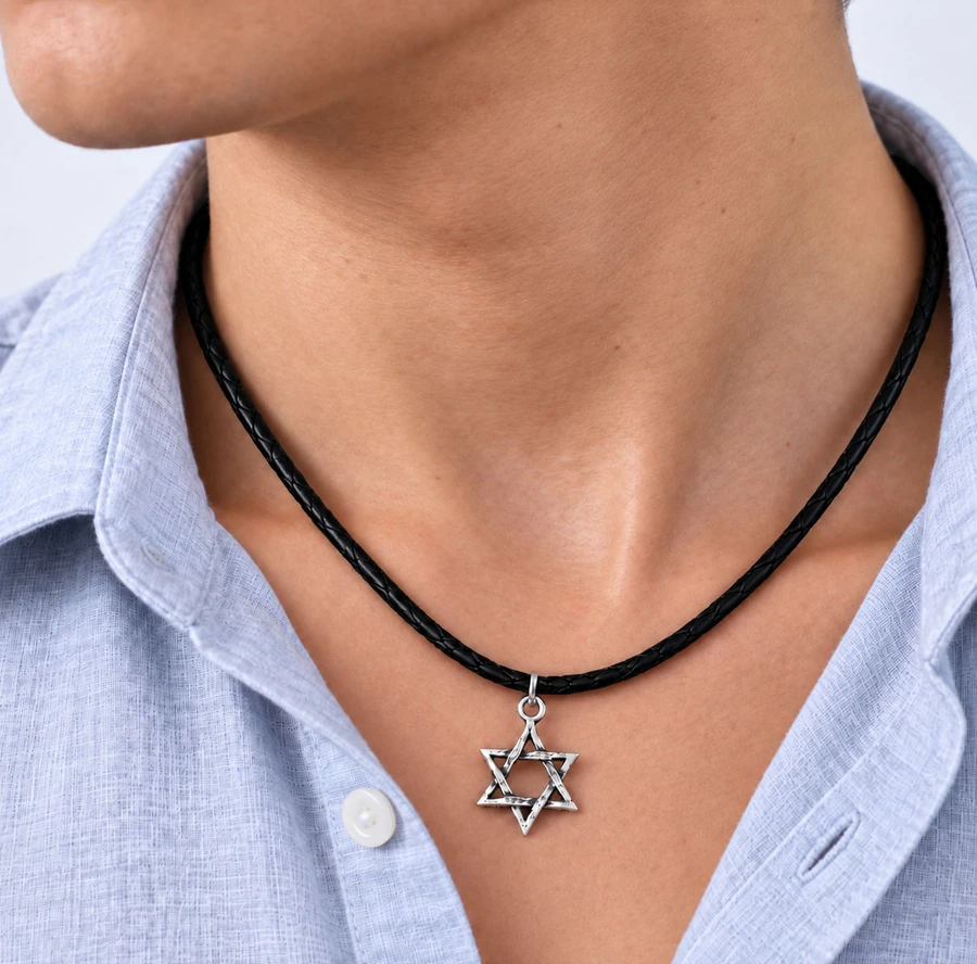 שרשרת לגבר עם מגן דוד