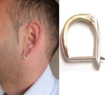 עגיל חישוק מכסף
