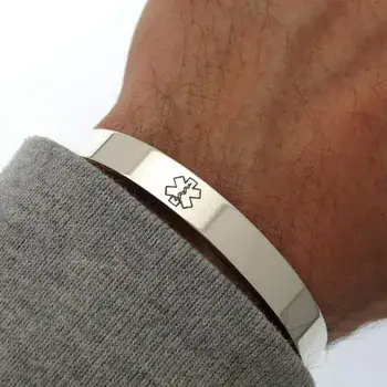 צמיד עם התראה רפואית לגבר