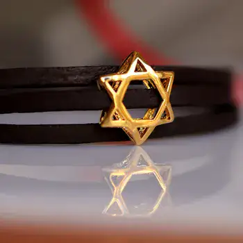 צמיד מגן דוד זהב לגבר