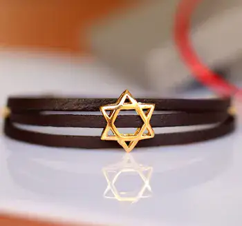 צמיד מלופף עם מגן דוד לגבר או לאישה