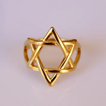טבעת מגן דוד זהב לאישה