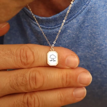 שרשרת עץ גולני לגבר