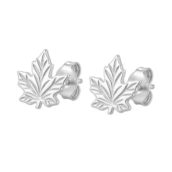 עגילי עלה צמודים לעוזן