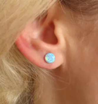 עגילי אופל 10 מיימ